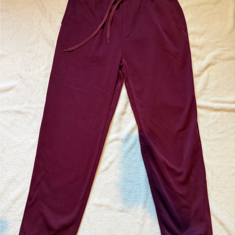 Red Wide Leg Sweatpants